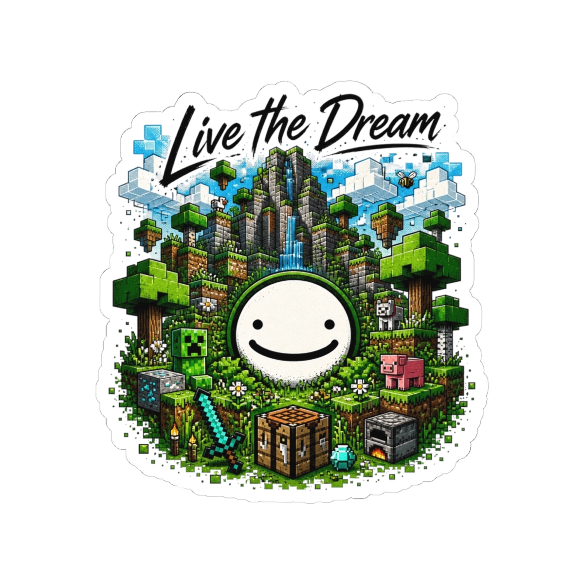 Dream World Through Maximalist Illustrated Sticker